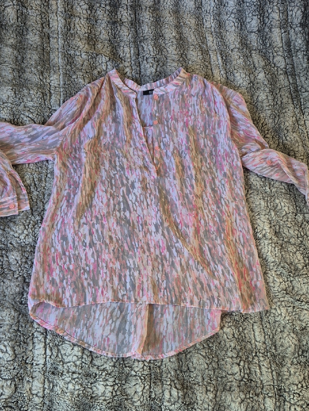 a.n.a 🖤 Pink and Gray Blouse (713)